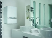 W mieszkaniach najczęściej stosuje się nieduży i stosunkowo niedrogi dwufunkcyjny kocioł kondensacyjny kocioł gazowy, kocioł kondensacyjny, kotły grzewcze