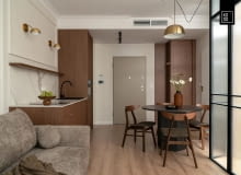 Wnętrza w sepii: 35-metrowe mieszkanie w centrum Wrocławia