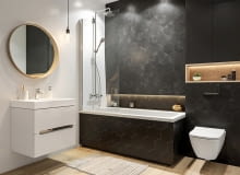 Mała łazienka z wanną i pralką - planujemy przestrzeń