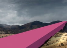 Różowy mur na granicy USA i Meksyku Różowy mur na granicy USA i Meksyku