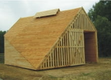 Chata Biskupińska we wsi Graby na Szlaku Piastowskim. Projekt - KOKA PRACOWNIA ARCHITEKTONICZNA Chata Biskupińska we wsi Graby na Szlaku Piastowskim. Projekt - KOKA PRACOWNIA ARCHITEKTONICZNA