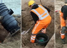 Studzienka wpustowa Tegra RG - montaż Studzienka wpustowa Tegra RG - montaż