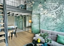 Mieszkanie w Krakowie z antresolą i oryginalnym muralem Mieszkanie w Krakowie z antresolą i oryginalnym muralem
