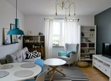 Salon jest wygodny i przytulny Wasze wnętrza: mieszkanie w skandynawskim stylu