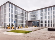 Bielany Business Point - nowy biurowiec oddany do użytku w Bielanach Wrocławskich, Projekt architektoniczny powstał w pracowni: Projekt Grupa Sławomir Kostur