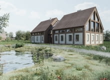 Adaptacja fragmentu byłego zespołu folwarcznego we wsi Działosze. Proj. Robert Gruszewski RG STUDIO Adaptacja fragmentu byłego zespołu folwarcznego we wsi Działosze. Część dla właścicieli - . Proj. Robert Gruszewski RG STUDIO