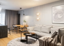 Mieszkanie dla 3-osobowej rodziny: projekt pracowni JSM Wnętrza Mieszkanie dla 3-osobowej rodziny: projekt pracowni JSM Wnętrza