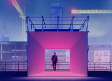 Projekt punktu widokowego na budowę Muzeum Sztuki Nowoczesnej w Warszawie. Autorzy projektu: Klaudia Gołaszewska, Marek Grodzicki, Kinga Grzybowska, Michał Hondo, Jakub Wójtowicz, Filip Zieliński.