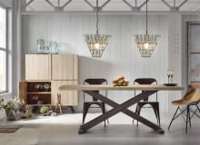 Surowe piękno: stół VITA marki LaForma, drewno i metal 5029 zł, krzesła MALIBU, metal 389 zł/szt. 9design Surowe piękno: stół VITA marki LaForma, drewno i metal 5029 zł, krzesła MALIBU, metal 389 zł/szt. 9design