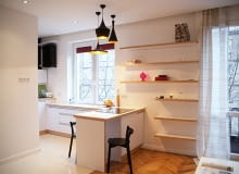 Kawalerka w Łodzi - 26 m2; proj. Hokum Architekci kawalerka, małe mieszkanie, przestronna kawalerka, jak urządzić małe mieszkanie, przytulna kawalerka, jasna kawalerka