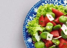 Sałatka z bobem. Sałatka z bobem.