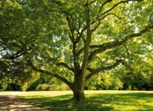 Korona platanu rozpościera się szeroko (do 25 m), ale dzięki ażurowej budowie przepuszcza sporo światła.