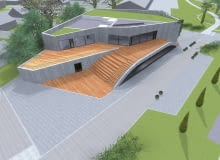 Wizualizacje projektu architektonicznego " Osrodek Kultury i Sportu " Drabinianka" w Rzeszowie . Wiz . inz . arch . Agata Stefiuk SLOWA KLUCZOWE: archiwum wewnetrzne