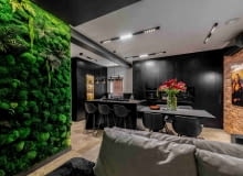 Ciemne kolory i surowe materiały - aranżacja 100-metrowego domu Ciemne kolory i surowe materiały - aranżacja 100-metrowego domu