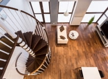 Drewniane schody kręte Drewniane schody kręte