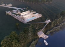 Wall House - wakacyjny dom na Mazurach