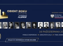 Finał konkursu Obiekt Roku 2024 w Systemach Aluprof i paneliści konferencji Future Builders