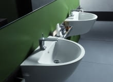 Seria Flow łazienki, ceramika łazienkowa, umywalki