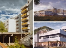 Hotel Arche Nałęczów - „Sanatorium Milicyjne" Z lewej: przed przebudową; Z prawej: wizualizacje Arche Hotel Arche Nałęczów - „Sanatorium Milicyjne" Z lewej: przed przebudową; Z prawej: wizualizacje Arche