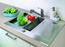 COOKE & LEWIS, z sitkiem, stal nierdzewna, 70 x 50 cm, gł. 19 cm 597 zł Castorama