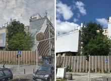 PRL-owskie reklamy z ul. Targowej 15 zostały zamalowane. PRL-owskie reklamy z ul. Targowej 15 zostały zamalowane