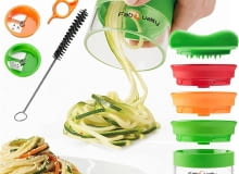 FabQuality No1 Bestsellerowa krajalnica spiralna do warzyw Premium Temperówka do warzyw - sprytny sposób krojenia warzyw