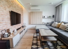 Aranżacja wnętrz domu typu "kostka": projekt pracowni RDWN Studio Aranżacja wnętrz domu typu "kostka": projekt pracowni RDWN Studio