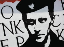 Fragment Muru Sztuki w Muzeum Powstania, mural Piotra Janowczyka z portretem Baczyńskiego 02.08.2007 WARSZAWA - MUZEUM POWSTANIA WARSZAWSKIEGO FOT. BARTOSZ BOBKOWSKI / AGENCJA GAZETA