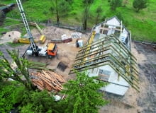 Tradycyjna więźba dachowa tradycyjna więźba dachowa więźba dachowa konstrukcja dachu drewno na więźbę gdzie kupować drewno na więźbę dachową