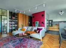 Spójne kontrasty - mieszkanie na Mokotowie Spójne kontrasty - mieszkanie na Mokotowie