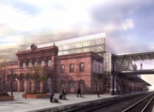 Wizja przebudowy Dworca Głównego w Poznaniu przygotowana przez Pracownię Architektoniczną Ewy i Stanisława Sipińskich