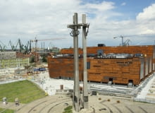 Europejskie Centrum Solidarności w Gdańsku, proj. FORT. Zdjęcie z lipca 2014 r. Europejskie Centrum Solidarności w Gdańsku, proj. FORT