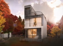 Wizualizacja domu trójkątnego Wizualizacja domu trójkątnego