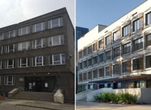 Budynek przy ul. Oleandry 2a w Krakowie - przed i po