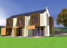 Widok elewacji ogrodowej