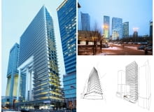 Projekt wieżowca będącego nadbudową Emilii