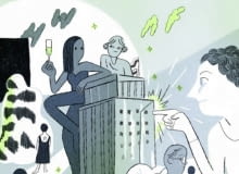 Hotel Warszawa Art Fair 2024 promuje ilustracja autorstwa Zosi Dzierżawskiej