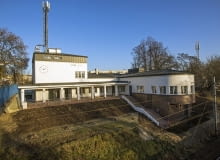 Odnowiony budynek dworca w Piasecznie