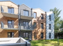 Pawia 18 - budynek wielorodzinny o ciekawej elewacji Pawia 18 - budynek wielorodzinny o ciekawej elewacji