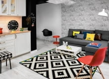 kuchnia, kawalerka urządzanie wnętrz