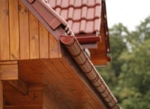 okap dachowy, podbitka dachowa, rynny stalowe