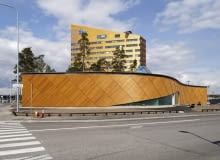 helsinki, finlandia, architektura, drewno, doki, port, budynek