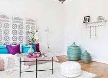 Mieszkanie w marokańskim stylu - 36 m kw. małe mieszkanie, orientalny styl, jasne mieszkanie, jak urządzić małe mieszkanie