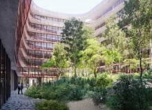 Ehemalige Postbank Karree w Monachium. proj. Herzog & de Meuron