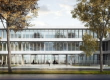 Wejście do szkoły - wizualizacja Wejście do szkoły - wizualizacja