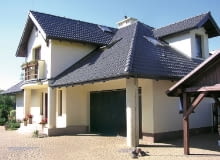 Garaż wbudowany w bryłę domu OLYMPUS DIGITAL CAMERA