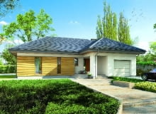 Elewacja frontowa "Domu na emeryturę"