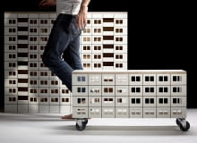 Panelak - meble inspirowane blokami z wielkiej płyty od Lassak Studio Panelak - meble inspirowane blokami z wielkiej płyty od Lassak Studio