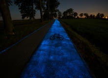 Pierwsza w Polsce świecąca droga dla rowerów