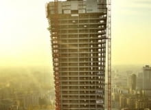 Wieżowiec Złota 44 w budowie - Warszawa